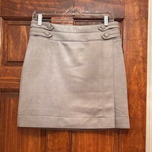 White House Black Market Taupe Mini Skirt